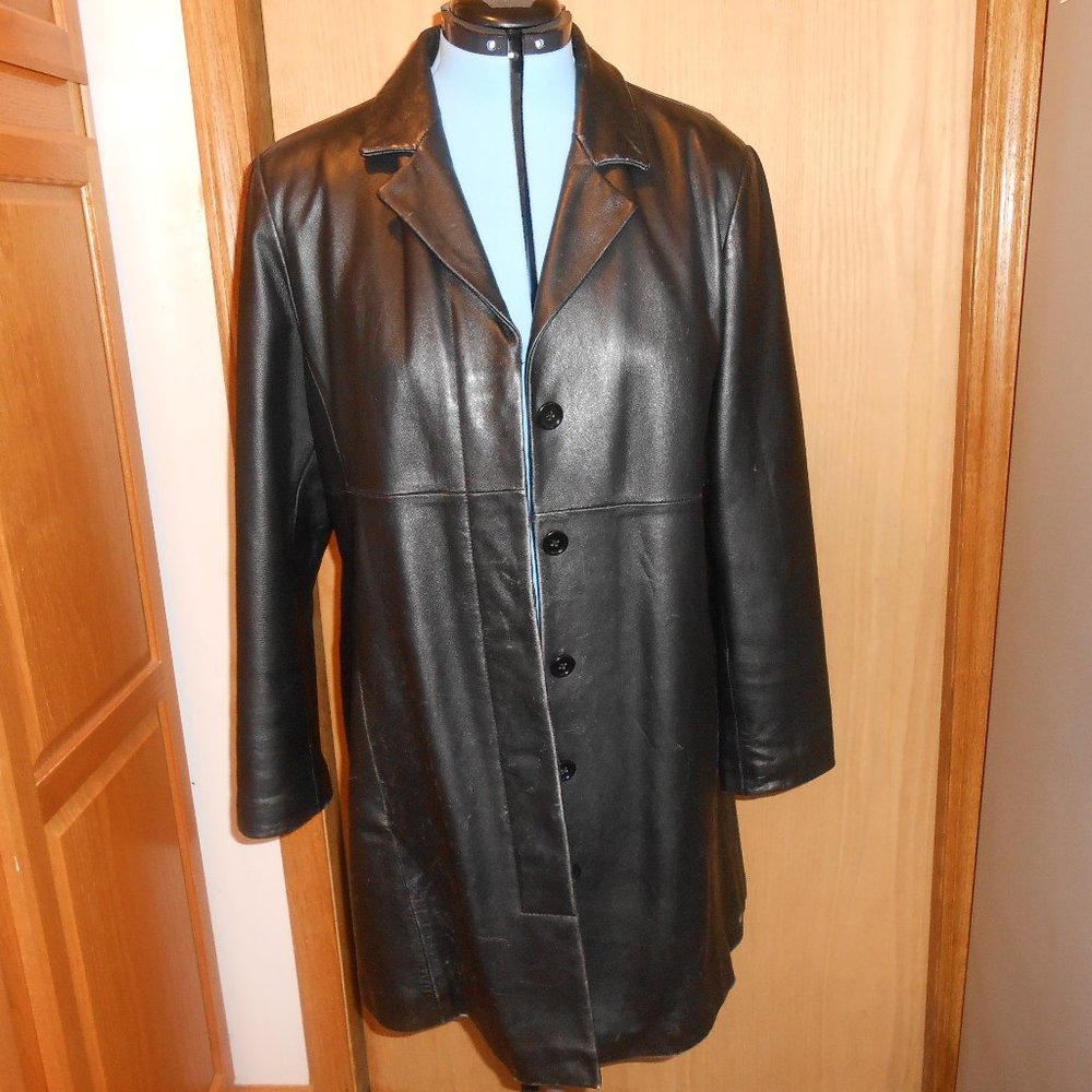croftbarrow lambskin leather coat